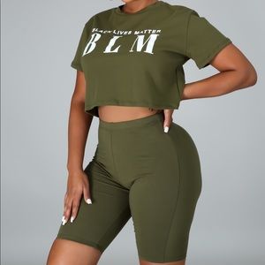 Black lives matter set (olive)